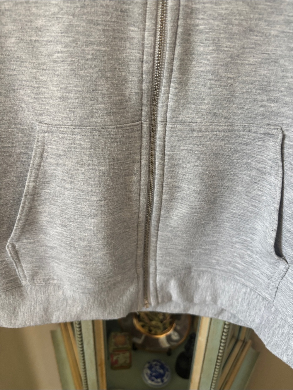 Quince Super Soft Light Gray Full-Zip Hoodie - Picture 5 of 8